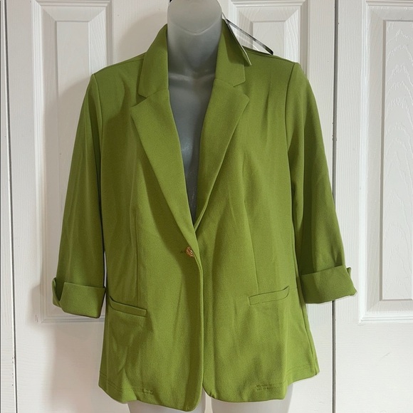 Soho Jackets & Blazers - Soho Apparel Women’s Lime Green Chartreuse Blazer Jacket Small S NWT